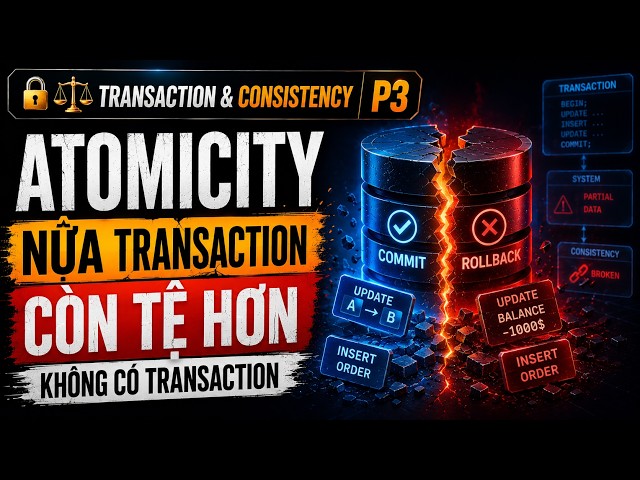 🔓⚖️ Atomicity — A partial transaction is worse than no transaction at all | Transaction & Consist...