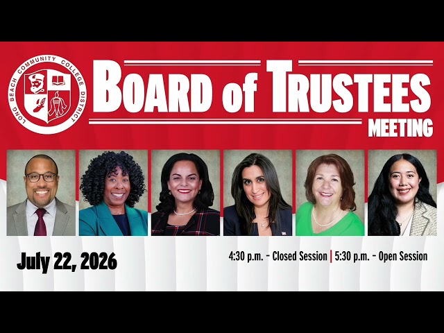 LBCCD Board Meeting  July 22nd 2026
