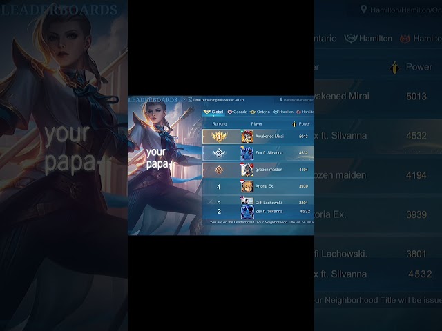 Global 2 ❤️ #zexml #mobilelegends #mlbb #silvanna