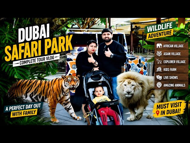 Dubai Safari Park Full Tour(4K) | V25 | 3000+ Animals Birds & Wildlif Adventure #eramitvlogs #travel