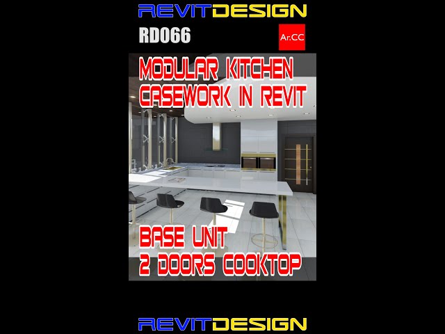 Revit Casework Base Unit 2 Doors Cooktop