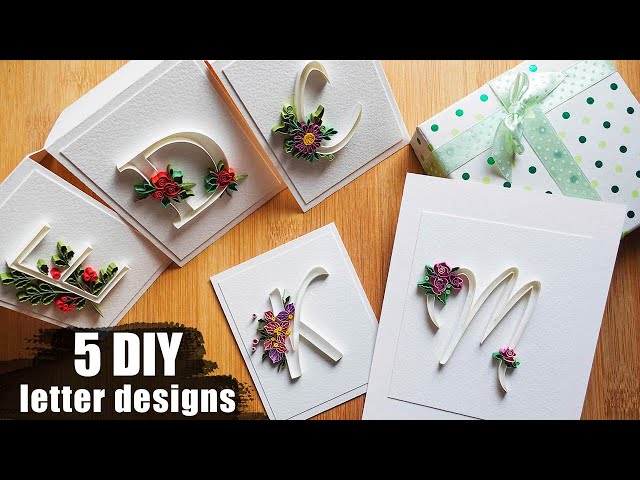 5 letters challenge: C,D,E,K,M - Paper Quilling Typography Art