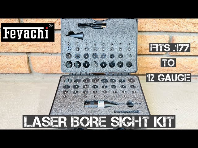 Feyachi Rechargeable Laser Bore Sight Kit (Red Dots • Scopes • Sights • Laser • Optics)