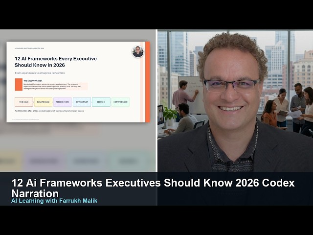 12 AI Frameworks Executives Should Know - 2026 #AI #aiframeworks #genai #aiproductivity #aistrate