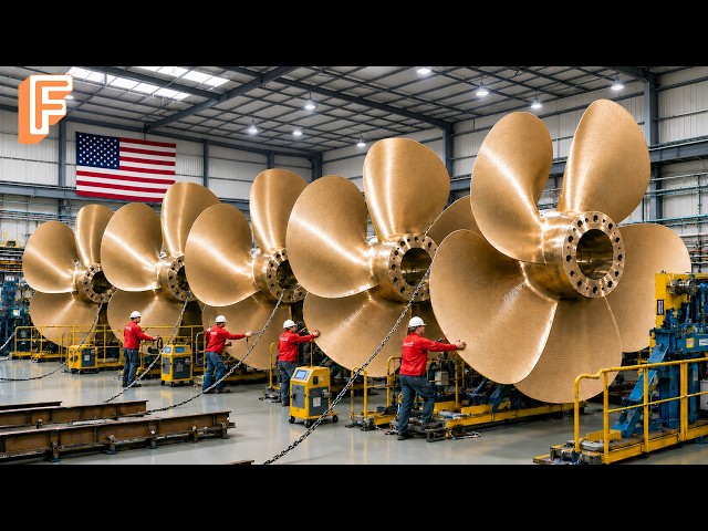 How Giant Ship Propellers Are Made — Inside Massive Marine Engineering Factory