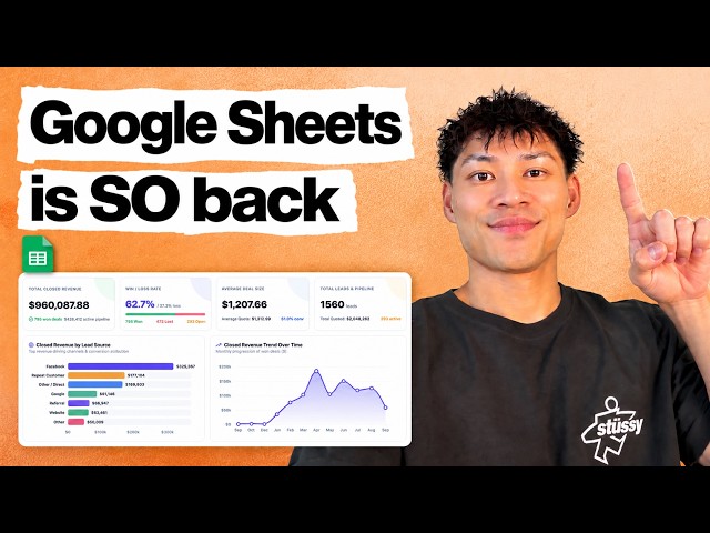 How to Build a Sales Dashboard in Google Sheets with AI (Easy AF!)