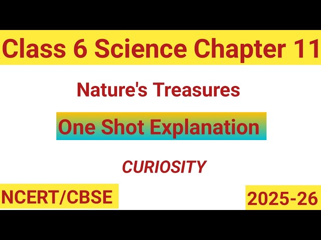 Nature's Treasures Class 6 |Science NCERT |One Shot | Chapter 11 