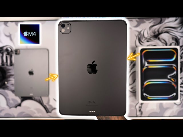 M4 Space Black iPad Pro 11-inch Tandem OLED Unboxing, Setup, and First Impressions