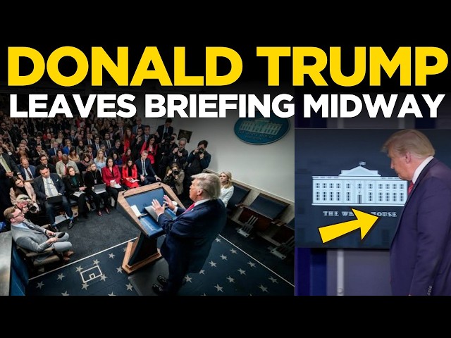 Trump LIVE | SHOCKING Disruption Stops White House Press Briefing | Trump ABRUPTLY Ends Briefing