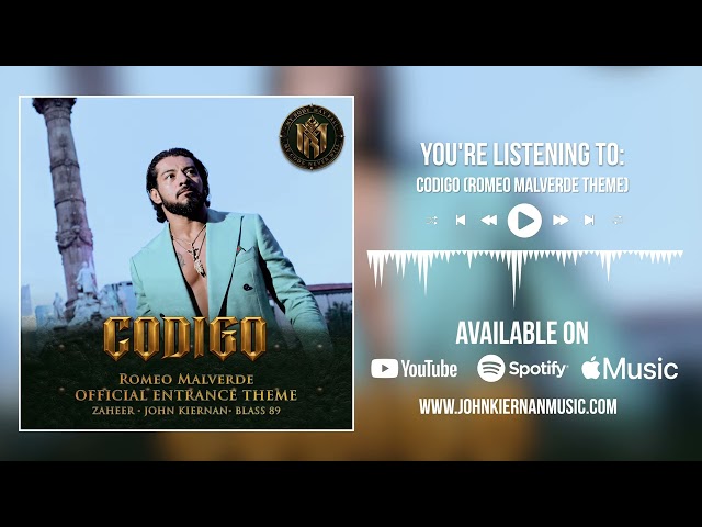 Codigo (Romeo Malverde Theme) - Official Entrance Theme And Audio Visualizer
