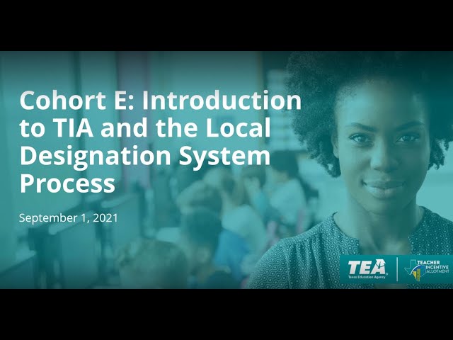 Cohort E: Introduction to TIA and the Local Designation System Process