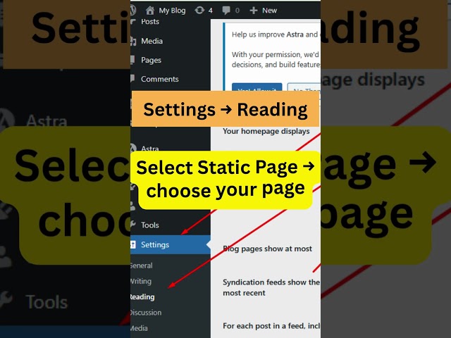 Create a Static Homepage in WordPress (Easy Fix!)