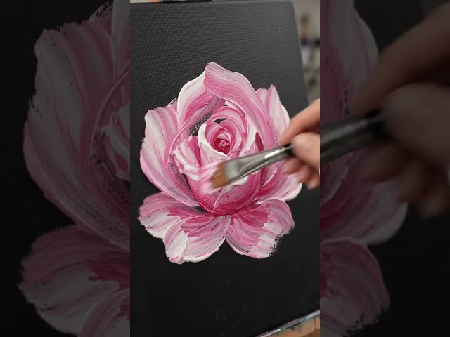 Easy Acrylic Rose Painting Tutorial for Beginners 🌹| Step-by-Step