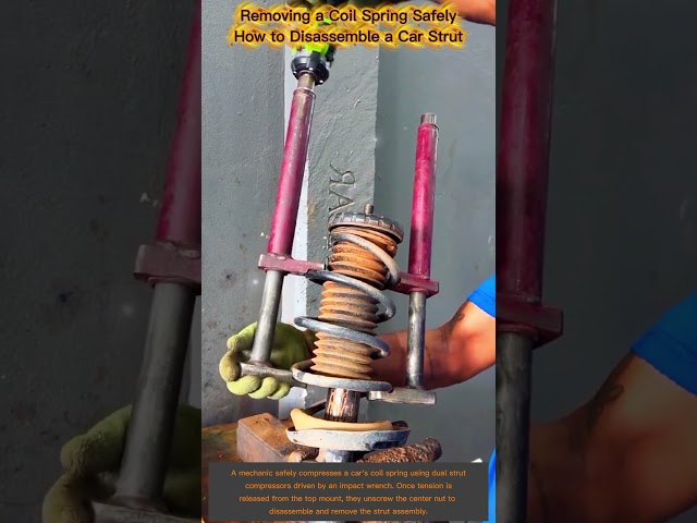 How to Remove a Coil Spring WITHOUT Getting Hurt The Safest Way to Disassemble a Car Strut Assembl
