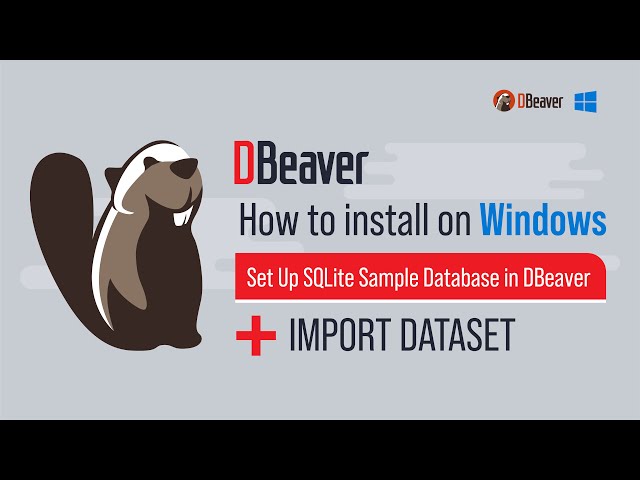 How to Install DBeaver on Windows + Set Up SQLite Sample Database in DBeaver + Import Dataset