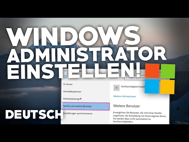 Windows 8/10/11: ADMINISTRATOR Konto AKTIVIEREN/DEAKTIVIEREN! | Deutsches Tutorial | 2024