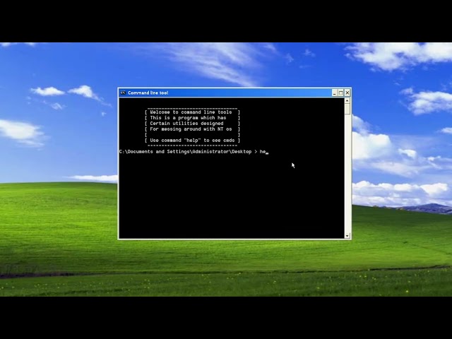 Make your own shell using batch!