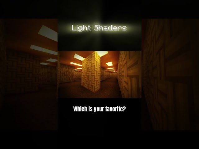 Which shader is your favorite? #minecraft #minecraftshaders #hypixel #whatsyourfavorite