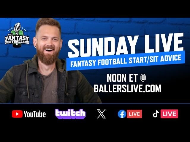 Mike Wright is LIVE! Week 1 Fantasy Football Start/Sit Advice + Injury News