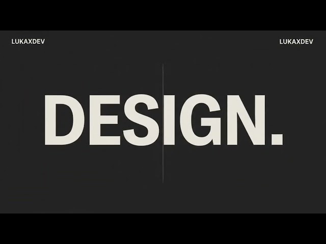 Web Design Is Broken. We Fix That. | LUKAXDEV