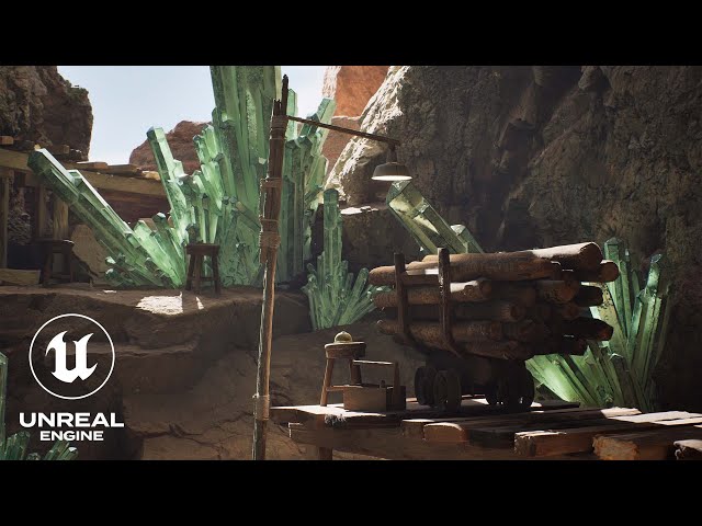 Unreal Engine 5: Stunning Crystal Mines Adventure in 4K