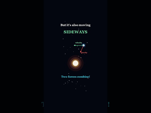 Why orbits aren't perfect circles 🌍 #math #physics #shorts
