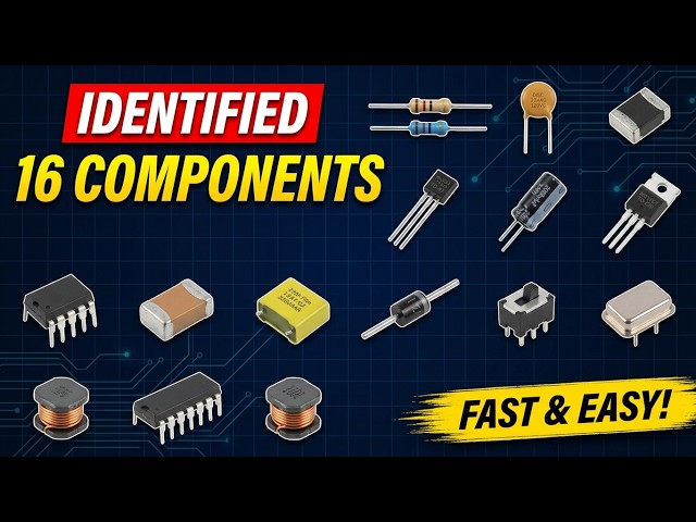 16 Electronic Components Identified in 60 Seconds! (Lab Exp 1)