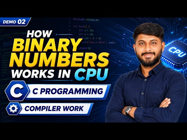 C Language| How Binary numbers works in CPU |Codeblocks | How Compiler Works? | History