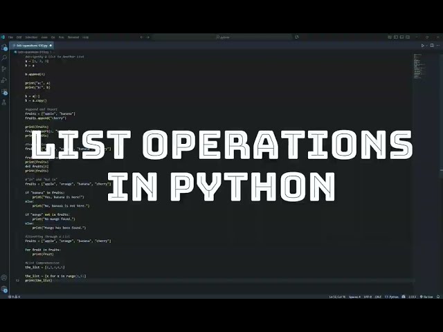 Everything You Need to Know About Python Lists