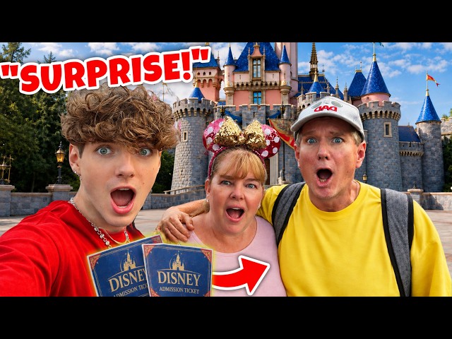 Surprising My Parents With A Trip To DISNEYLAND!