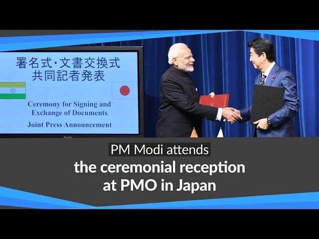 PM Modi at the Signing & Exchange of Agreements and Joint Press Meet with PM Abe in Tokyo, Japan