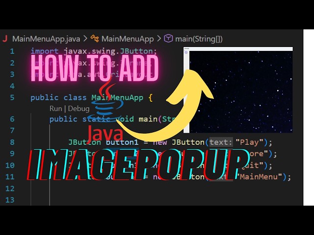 How to Add an Image Popup in Java | Java Swing Tutorial