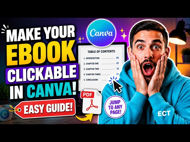 Canva Has a Hidden eBook Feature You NEED to Know! 🤯 | How to Make a Clickable Table of Contents