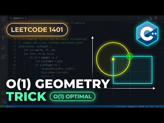 PROBLEM OF THE DAY LEETCODE 1401. Circle and Rectangle Overlapping WITH C++