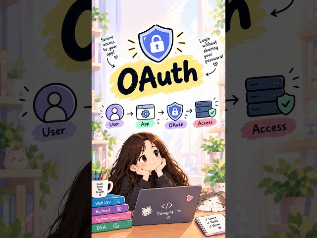 OAuth in 30 seconds 🔐 — How can a website access your Google data without knowing your password? 👀