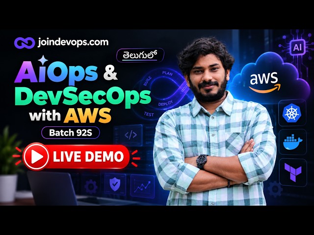 Demo Session | DevSecOps with AWS - AiOps Assisted - Batch 92S | Telugu