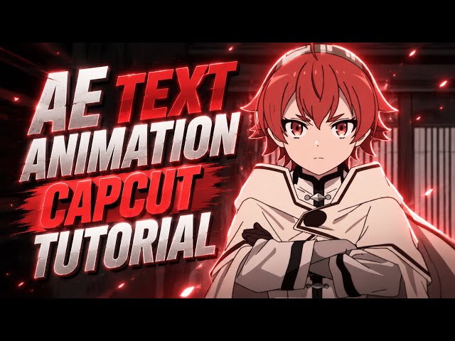 AE TEXT ANIMATION IN CAPCUT | FULL TUTORIAL (Step-by-Step)