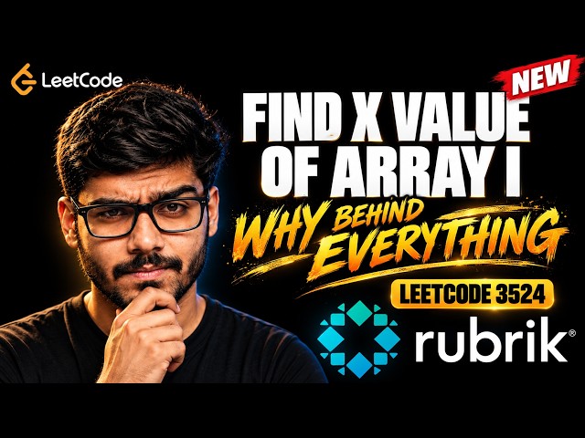 Find X Value of Array I | LEETCODE 3524 | Solve In Seconds | Rubrik Most Asked Interview Question