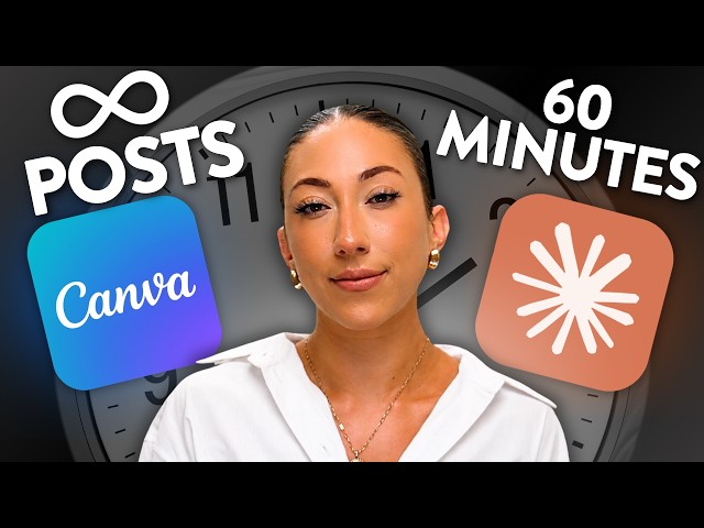 How to Create 30 Days of Content in under 60 Minutes Using AI (Claude + Canva)