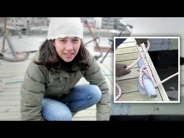 How to Properly Cleat A Line - the way we learned on tall ships and other vessels with heavy loads