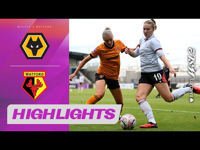 Wolves and Watford Share Points in Entertaining Draw | Highlights | Barclays WSL 2 26/27