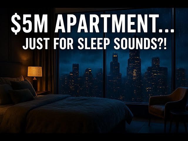 Luxury Chicago Apartment Rain Ambience – 8 Hours Sleep Sounds