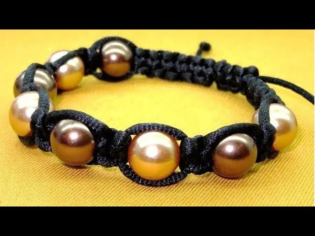How To Make a Simple Macrame Beaded Bracelet - Macrame Bracelet Patterns - Macrame Projects