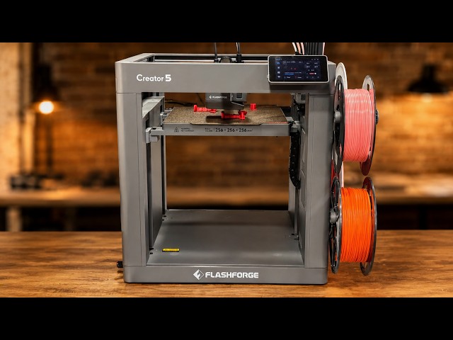 The Future of 3D Printing – Flashforge Creator 5 with 4 Print Heads