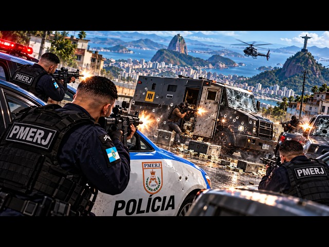 ROUBO A CARRO FORTE CONFRONTO INTENSO - PMERJ | GTA 5 POLICIAL
