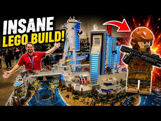 23 People Build Huge LEGO Halo: Reach New Alexandria City