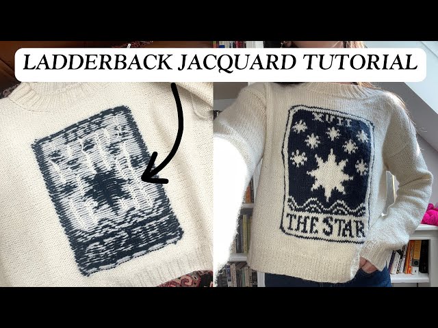 Ladderback Jacquard knitting tutorial for stranded knitting
