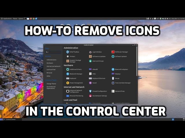 How To Remove Icons in the Control Center
