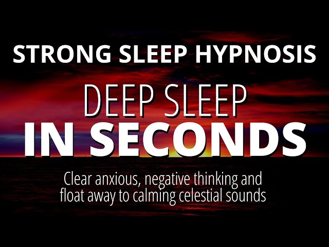 Sleep Hypnosis For Deep Sleep (STRONG!) | Fall Asleep Fast | Black Screen