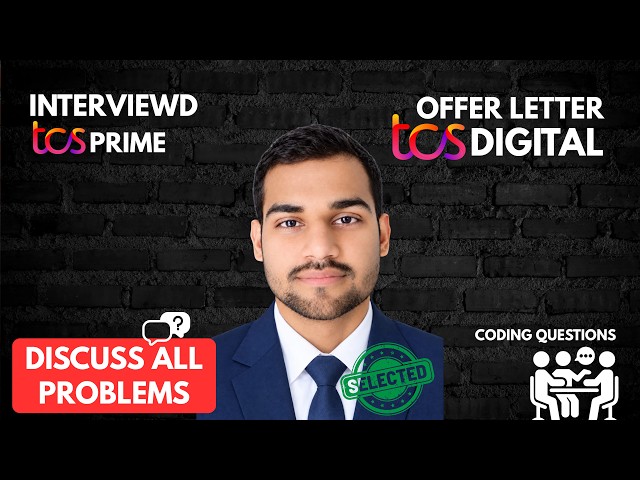 TCS Digital Interview Experience | Coding Questions Explained in Detail | Full Interview Experience